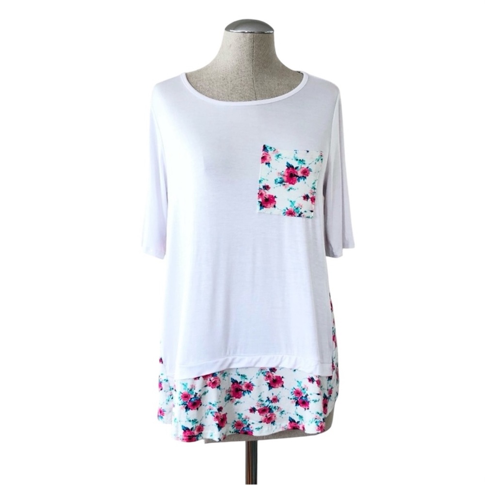 Blossom Apparel- Relaxed Fit Floral Blouse